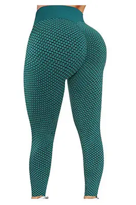 Peach Jacquard Butt Slim Yoga Pants High Waist