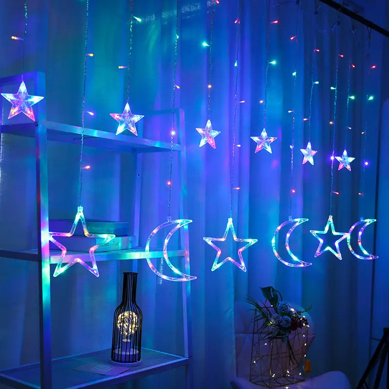 Eid Al-Adha Star Moon Decorative Lamp 360° LED