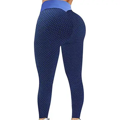European & American Honeycomb Jacquard Leggings Large
