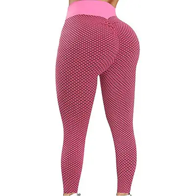 European & American Honeycomb Jacquard Leggings Large