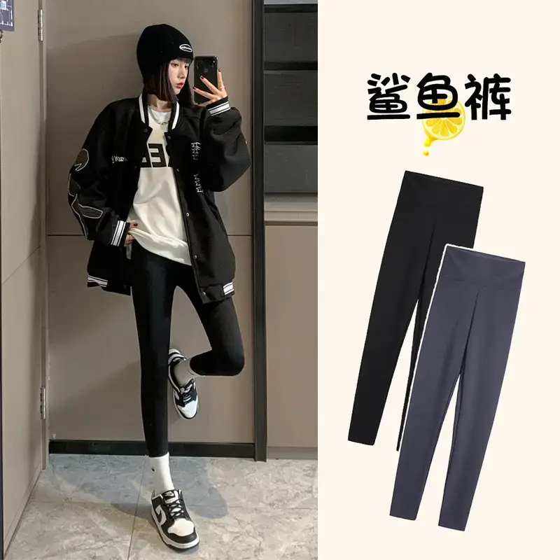 Women Fleece Leggings Spring Fall Warmth 3 Colors - Image 9