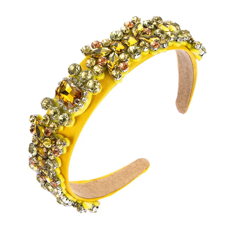 Golden Crossbody Band with Color Diamonds Full Diamond Design - Image 12
