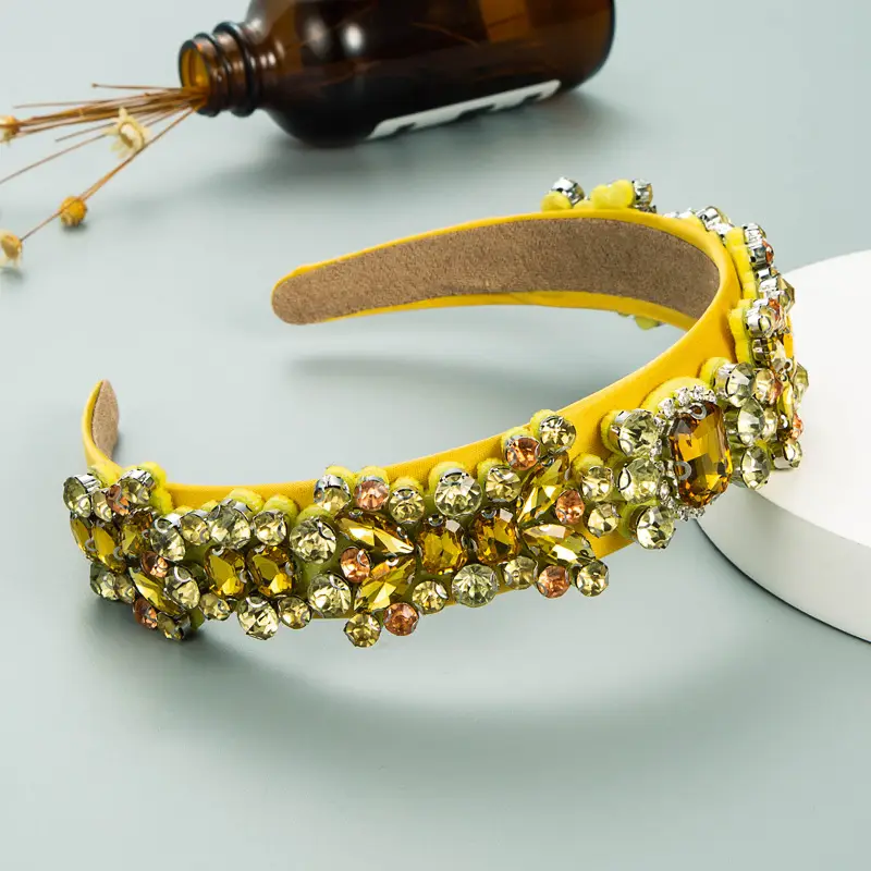 Golden Crossbody Band with Color Diamonds Full Diamond Design - Image 5