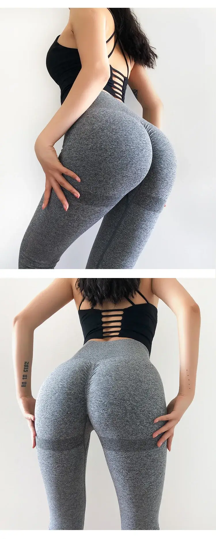Seamless Knitted Peach Yoga Pants Women — feature 8