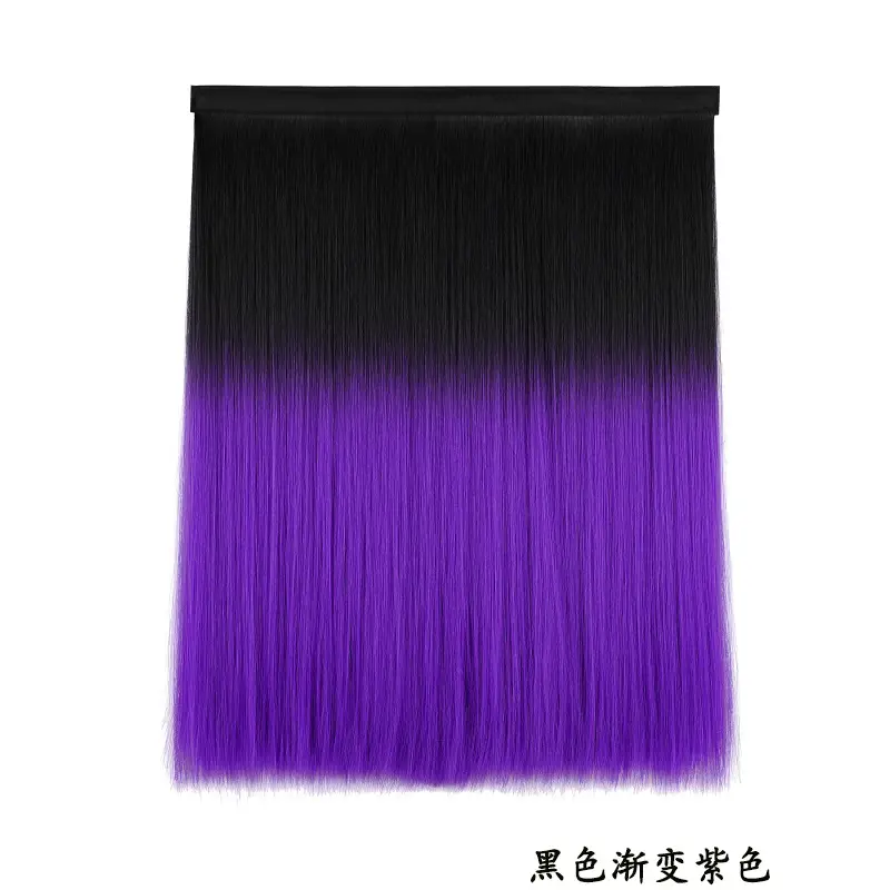 Silk Gradient Wig Hat with Purple Gradient - Image 5