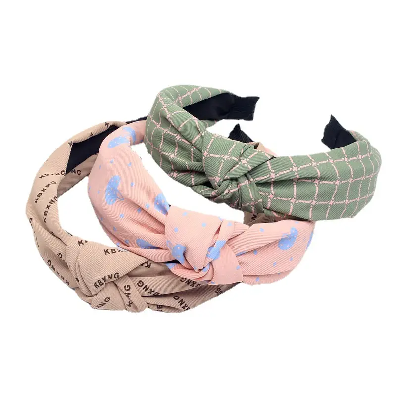 Pink Cross Knot Hair Band for Girls 24cm - Image 20
