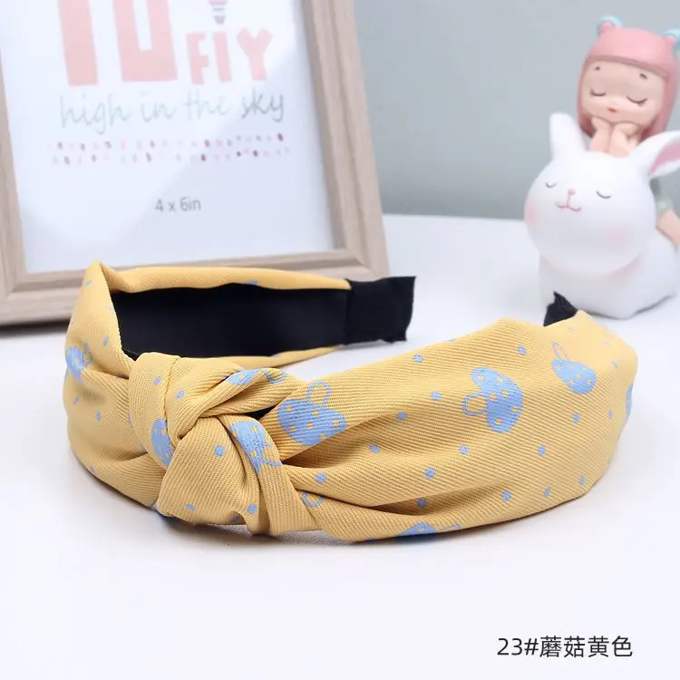 Pink Cross Knot Hair Band for Girls 24cm - Image 13