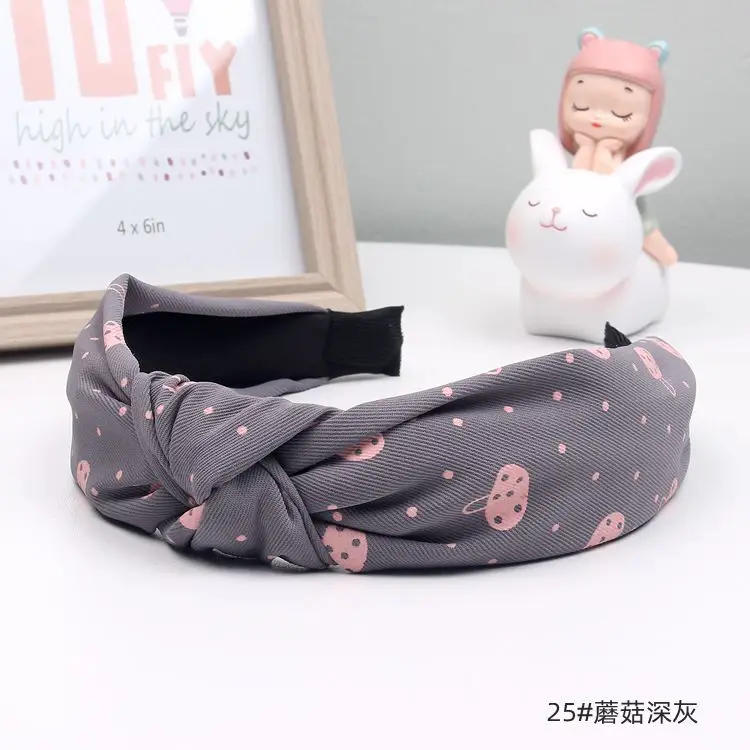 Pink Cross Knot Hair Band for Girls 24cm - Image 15