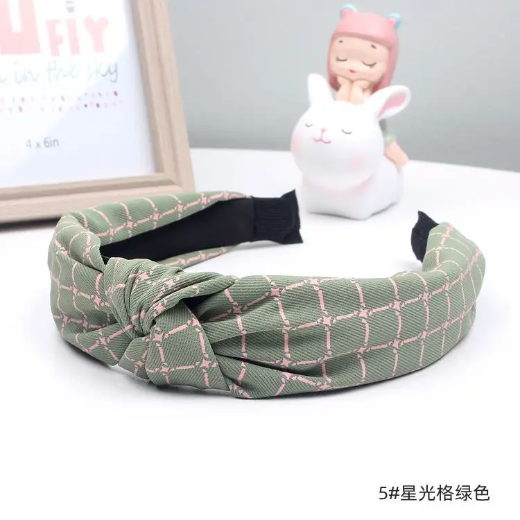 Pink Cross Knot Hair Band for Girls 24cm - Image 5
