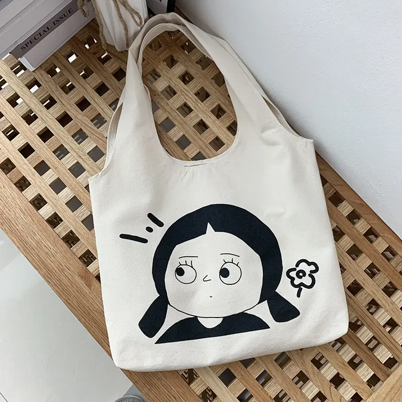 Cute Cartoon Canvas Shoulder Bag for Women — feature 11