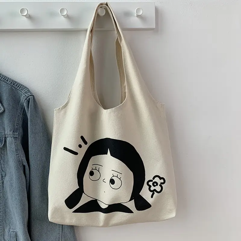Cute Cartoon Canvas Shoulder Bag for Women — feature 18