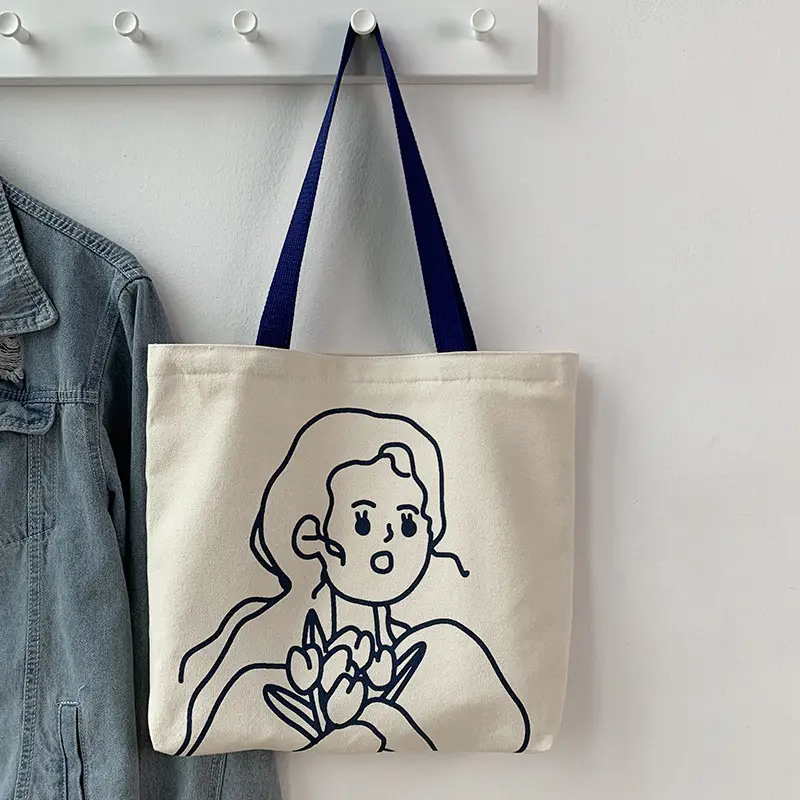 Cute Cartoon Canvas Shoulder Bag for Women — feature 31