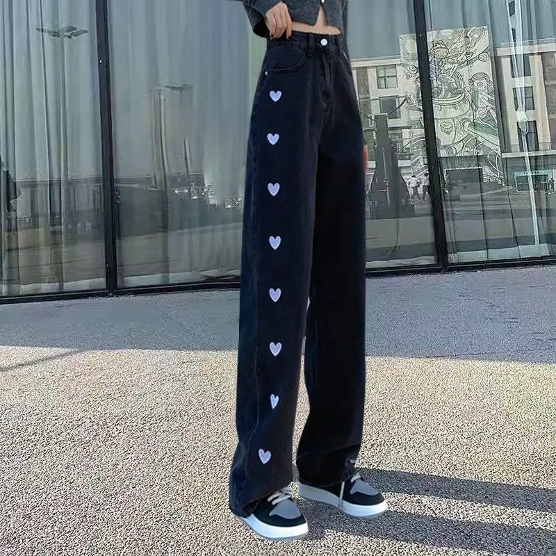 Women's Love Print Leggings Wide Fit High Waist - Image 5