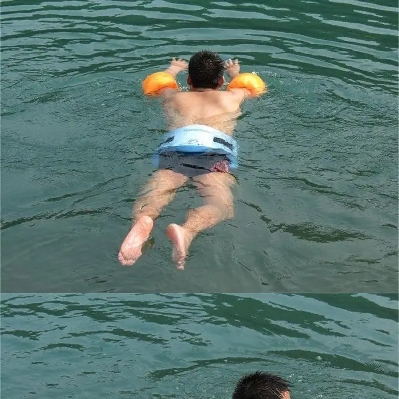 Adult children learning swimming equipment men's and women's foam floating board floating belt back floating professional solid life-saving swimming ring
