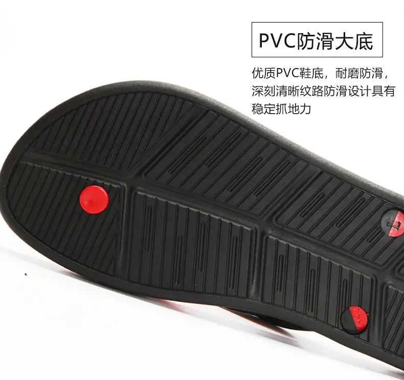 Lu Lu Casual Men's Black Blue Beach Flip Flops — feature 9