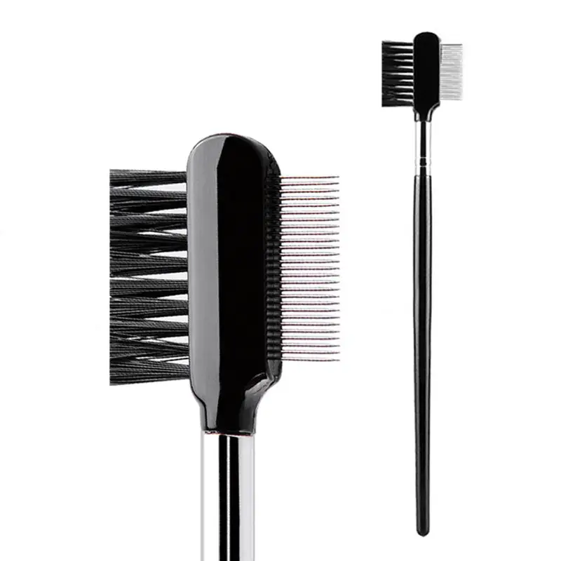 Black Steel Eyelash Comb for Double-ended Precision Application - Image 2