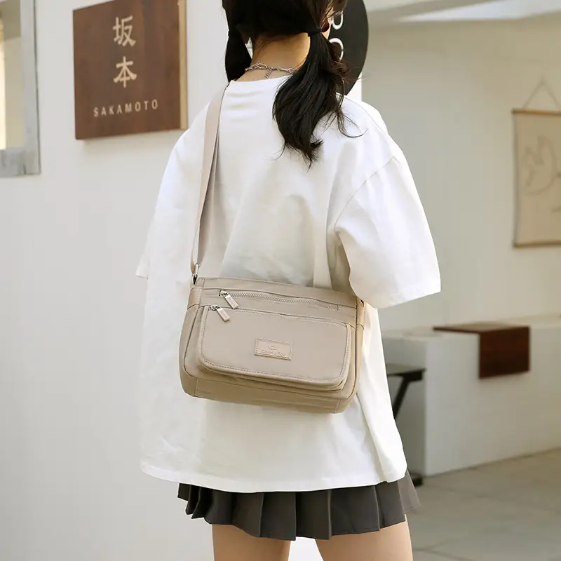 Women's Waterproof Nylon Shoulder Bag Blue 2025 - Image 10