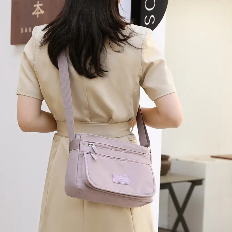Women's Waterproof Nylon Shoulder Bag Blue 2025 - Image 11
