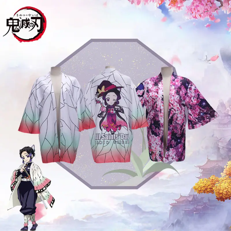 Anime Cosplay Kimono with Nezuko Design for Men Women