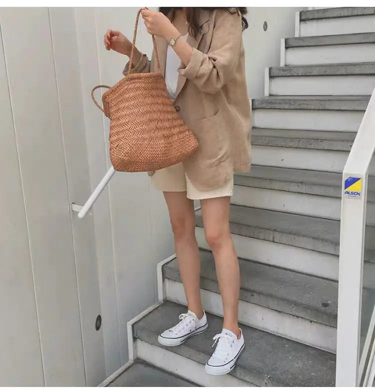 2024 Cotton Linen Blazer for Women Loose Fit British Style — feature 3