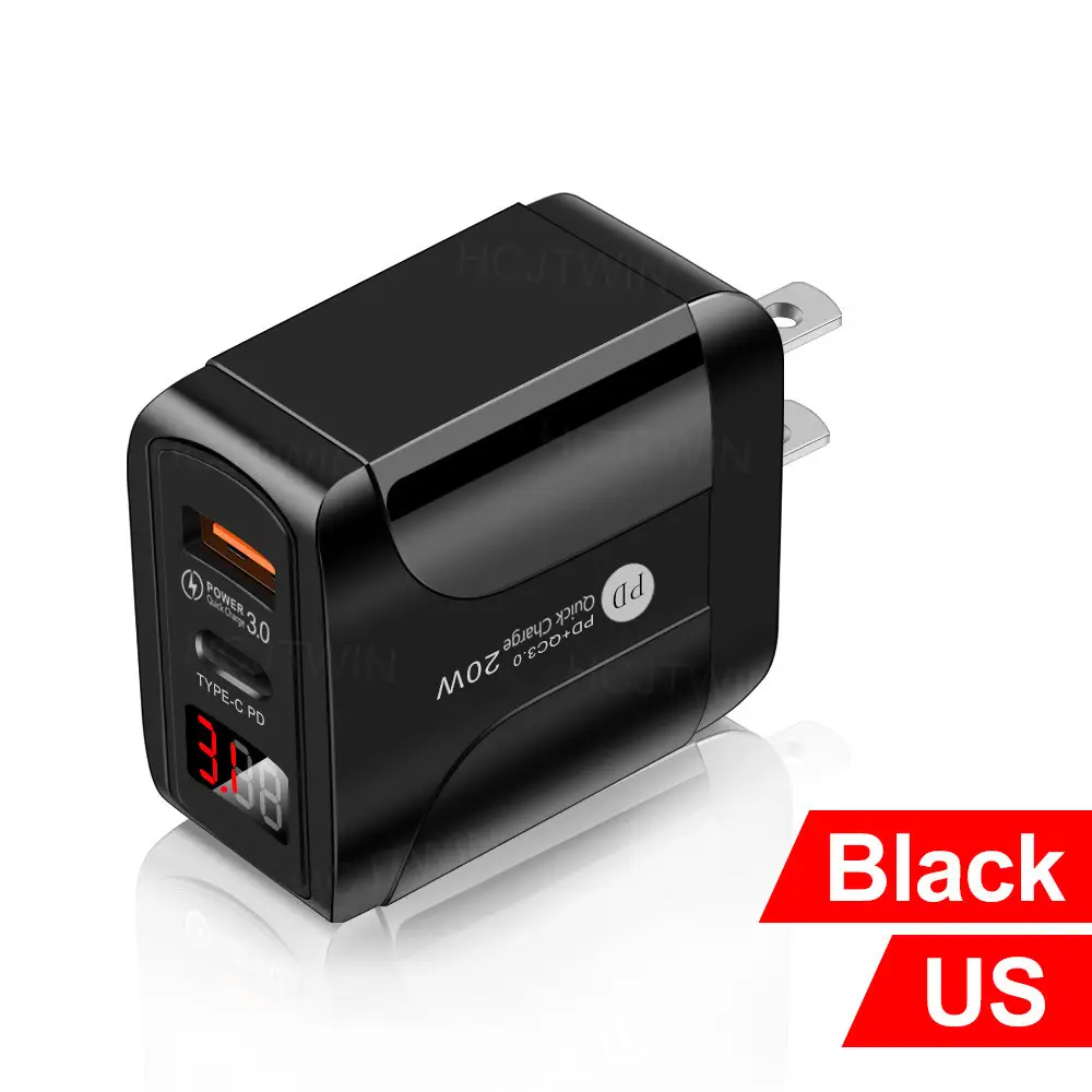 20W iPhone 12 QC3.0 Charging Head Black EU - Image 4