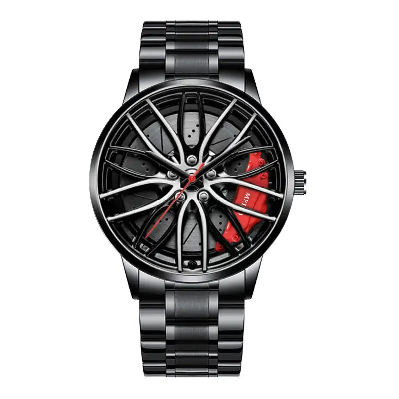 Official full-automatic movement watch men's vacuum plating wheel style non-mechanical watch new generation of hair — feature 9