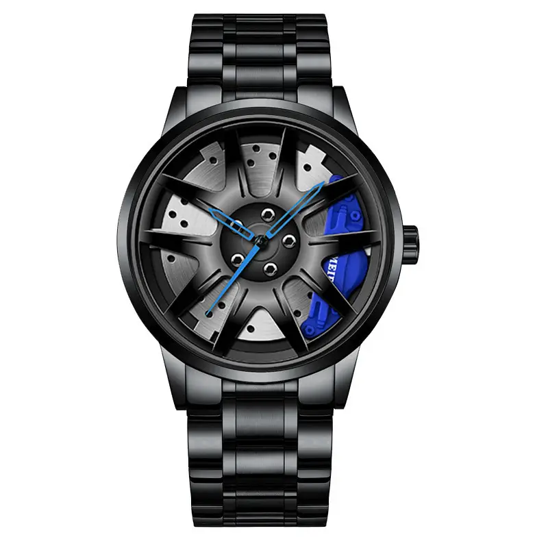 Official full-automatic movement watch men's vacuum plating wheel style non-mechanical watch new generation of hair