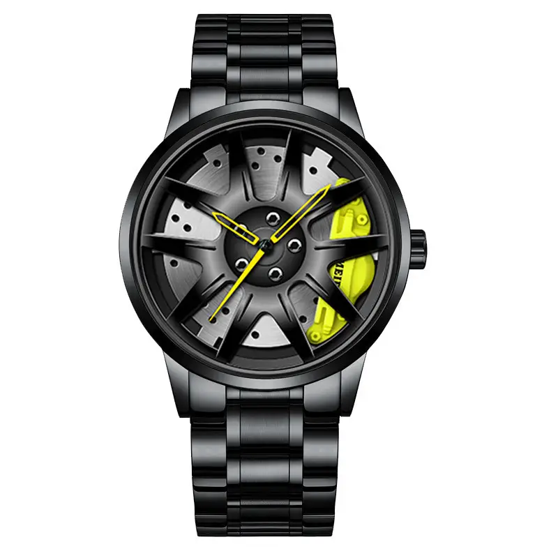 Official full-automatic movement watch men's vacuum plating wheel style non-mechanical watch new generation of hair