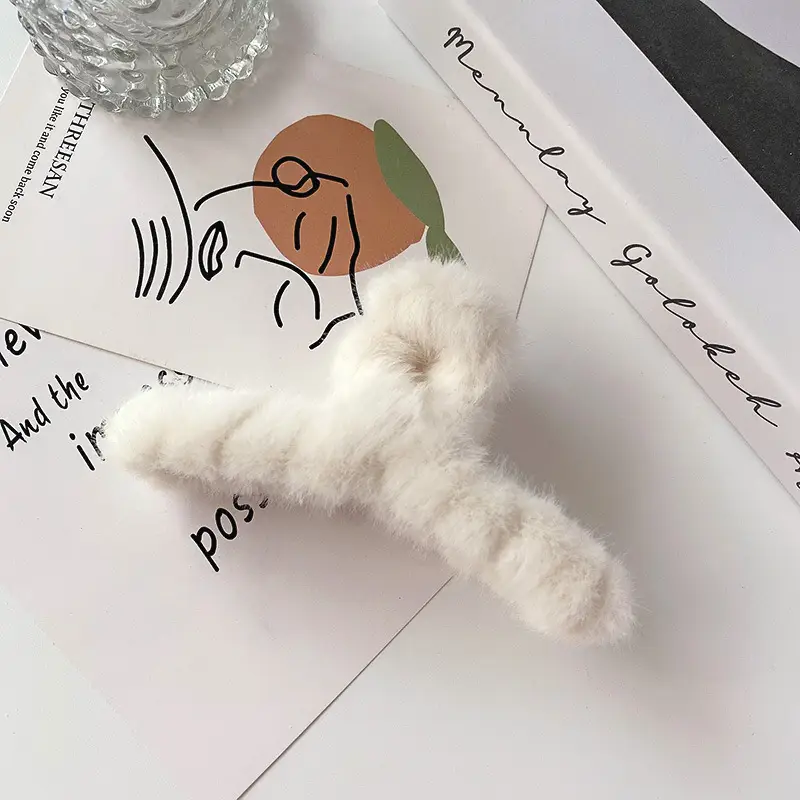 Plush Hair Clips for Women - Soft & Stylish Accessories