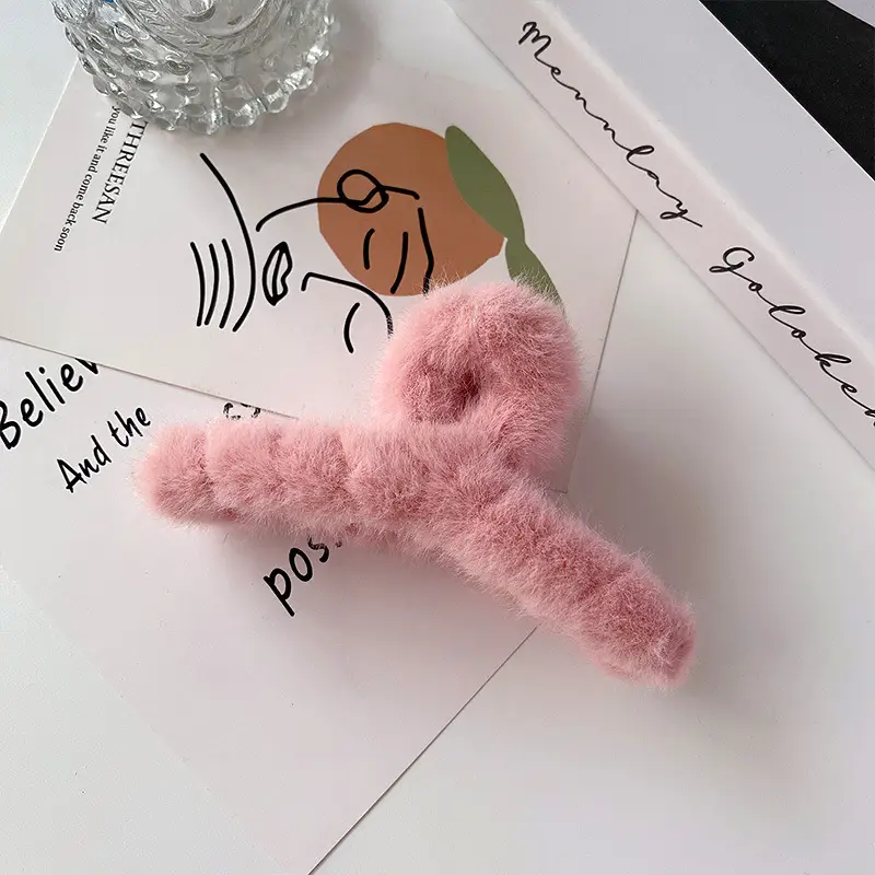 Plush Hair Clips for Women - Soft & Stylish Accessories