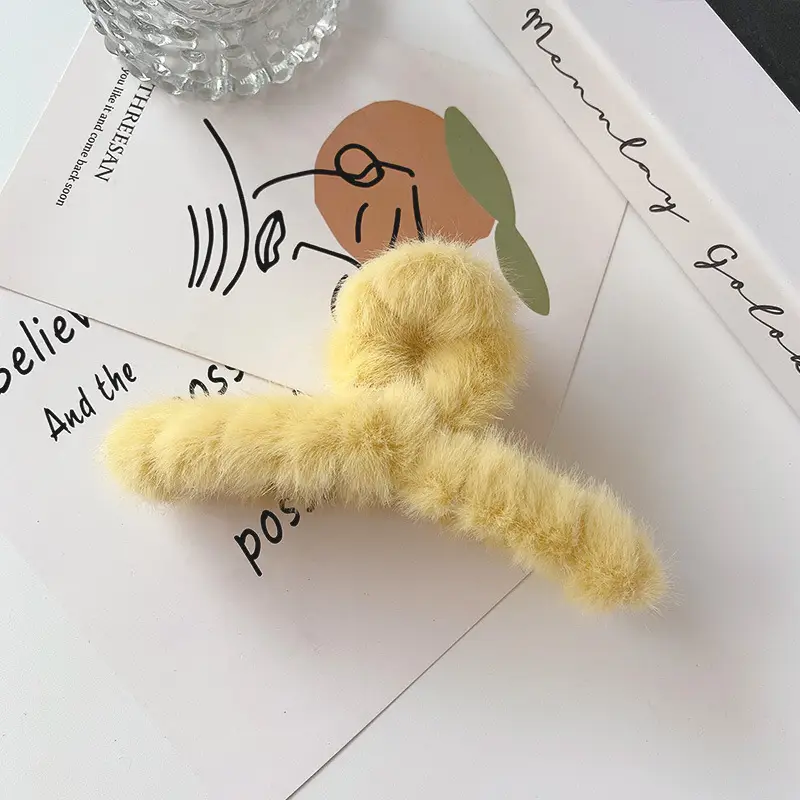 Plush Hair Clips for Women - Soft & Stylish Accessories