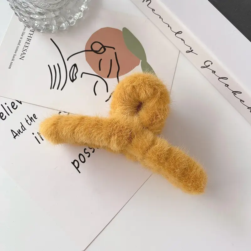 Plush Hair Clips for Women - Soft & Stylish Accessories