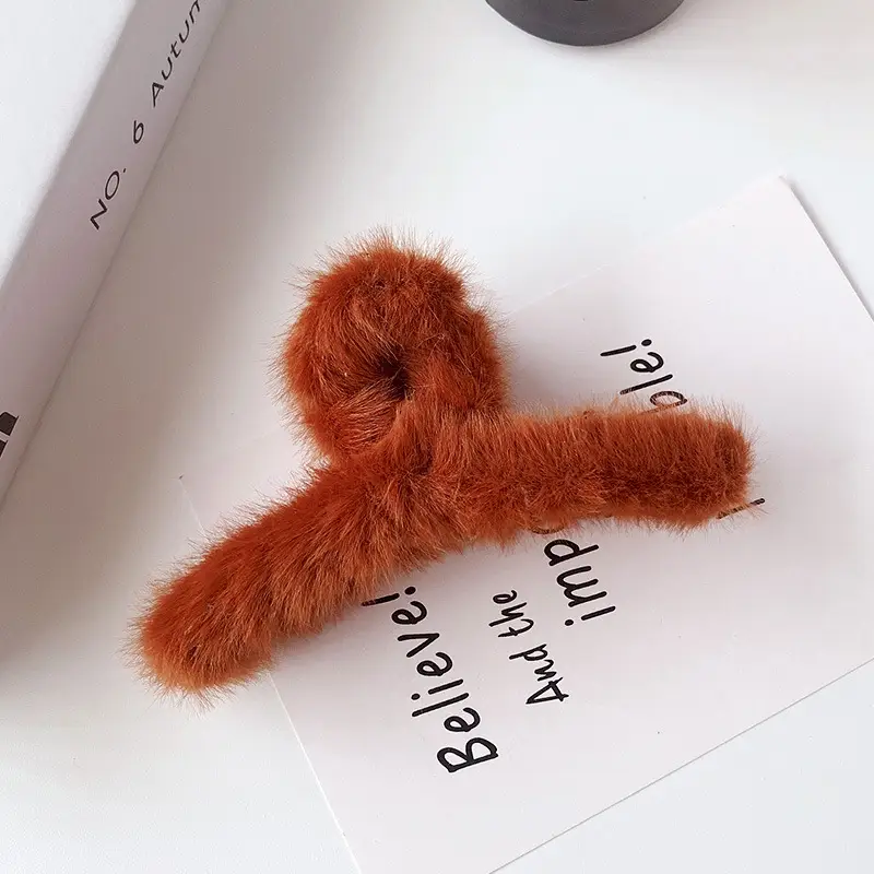 Plush Hair Clips for Women - Soft & Stylish Accessories
