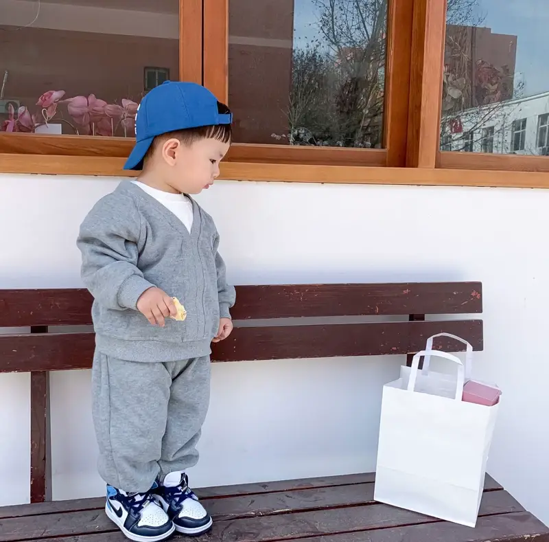 Yellow Mom Dad Me Peaked Cap for Boys Girls — feature 21