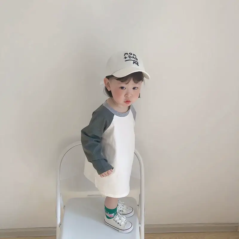 Yellow Mom Dad Me Peaked Cap for Boys Girls — feature 22