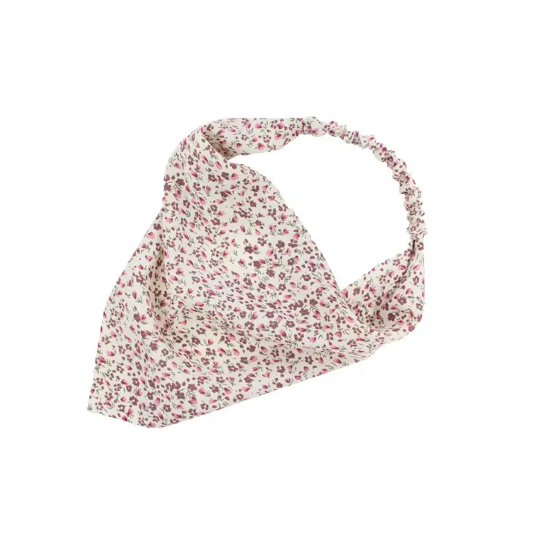 Women Printed Triangle Scarf Headband Elastic Dustproof - Image 5