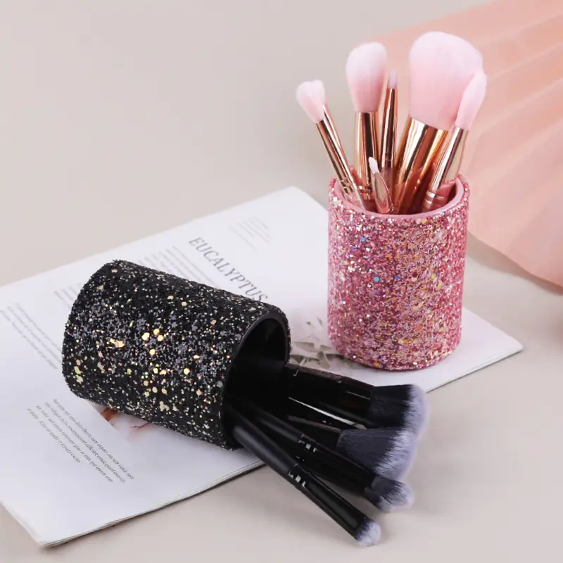 Sparkly Crystal Makeup Brush Storage Tube - Image 12