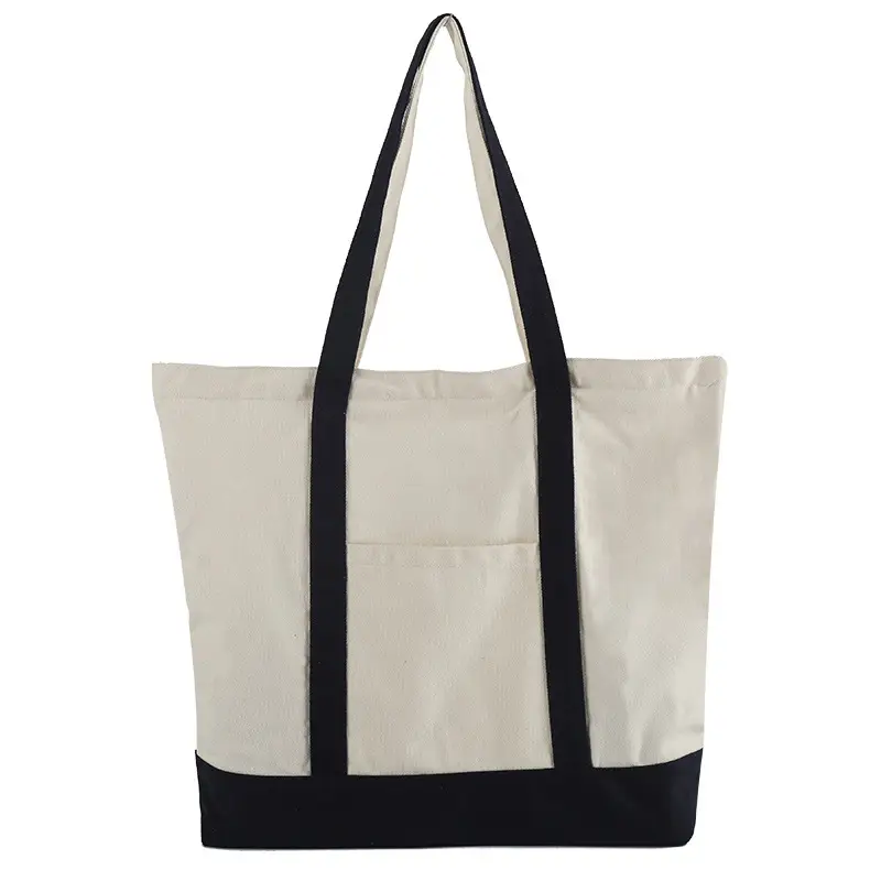 Cotton Canvas Shopping Bag Large Capacity 36cm - Image 13