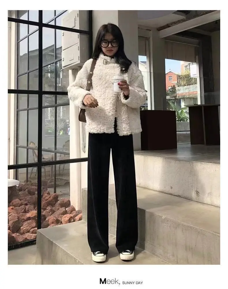 Women's Wide Leg Pants Thin Draping High Waist Casual Set — feature 15