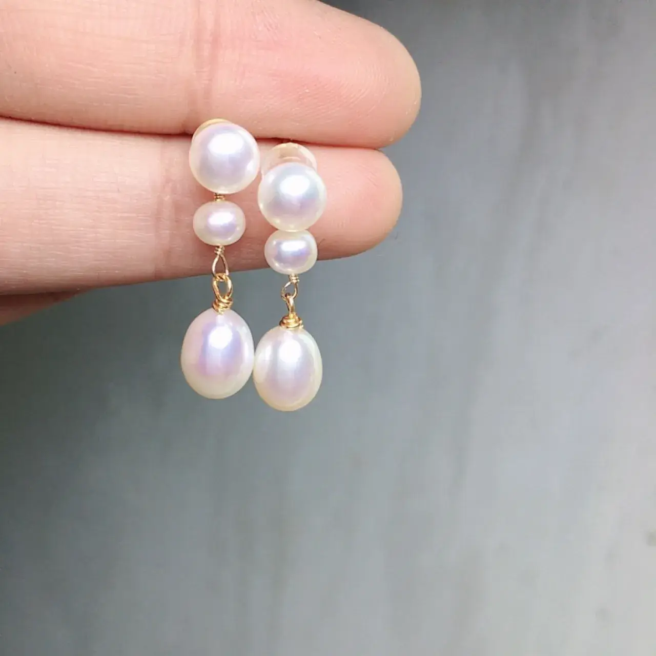 Vintage Pearl Earrings for Women Detachable Two French Design — feature 7