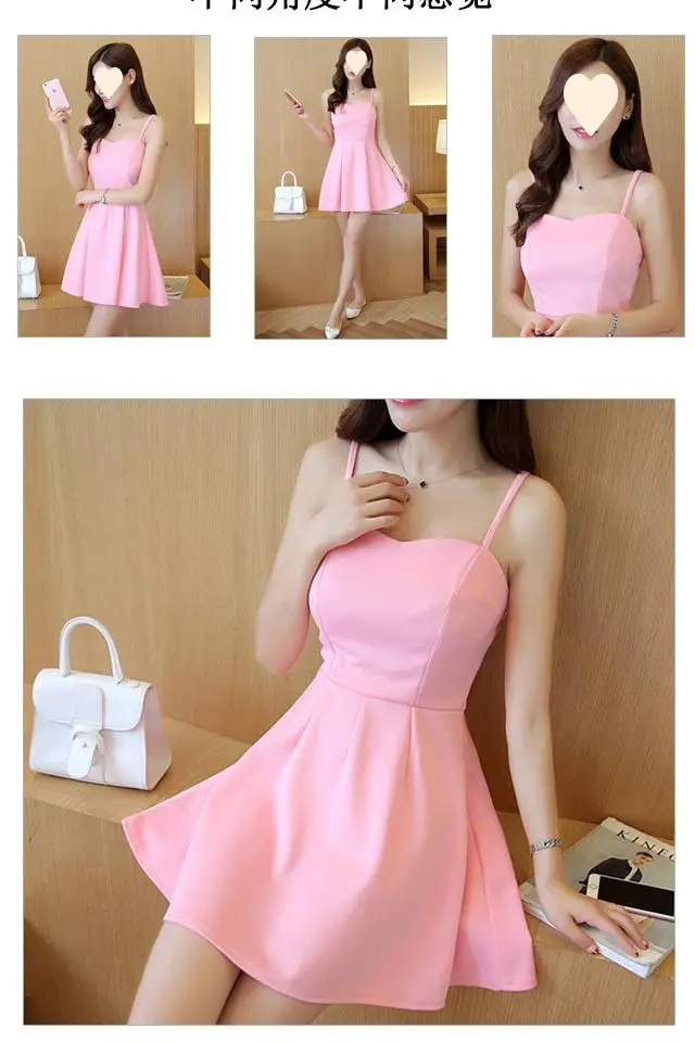 Black Slimming Inner Strap Dress for Women — feature 5