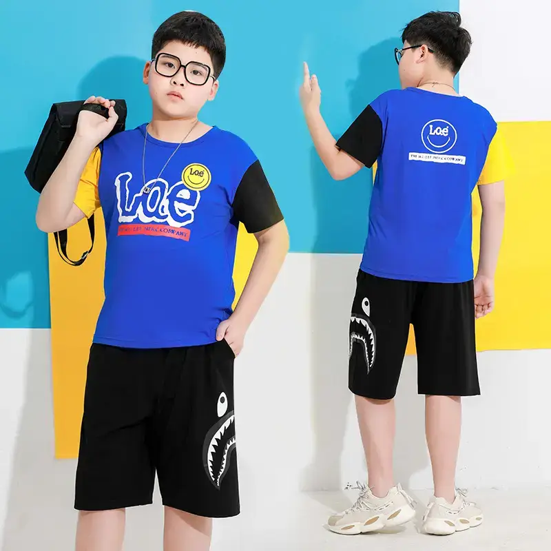 Fat Kids Blue T-Shirt Short Sleeve Summer Wear - Image 4
