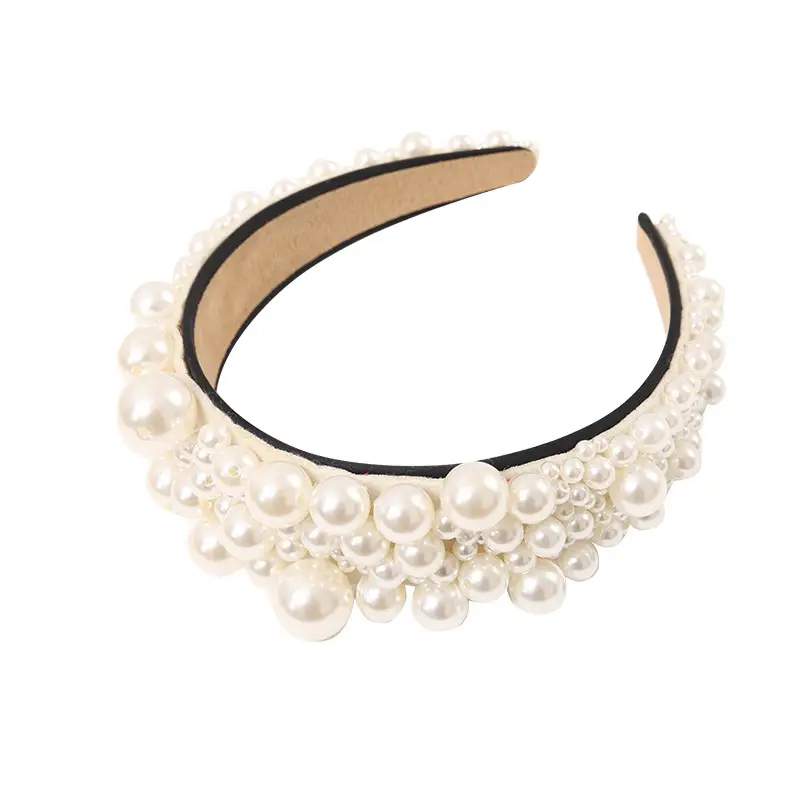 European American Large Pearl Headband for Women - Image 6