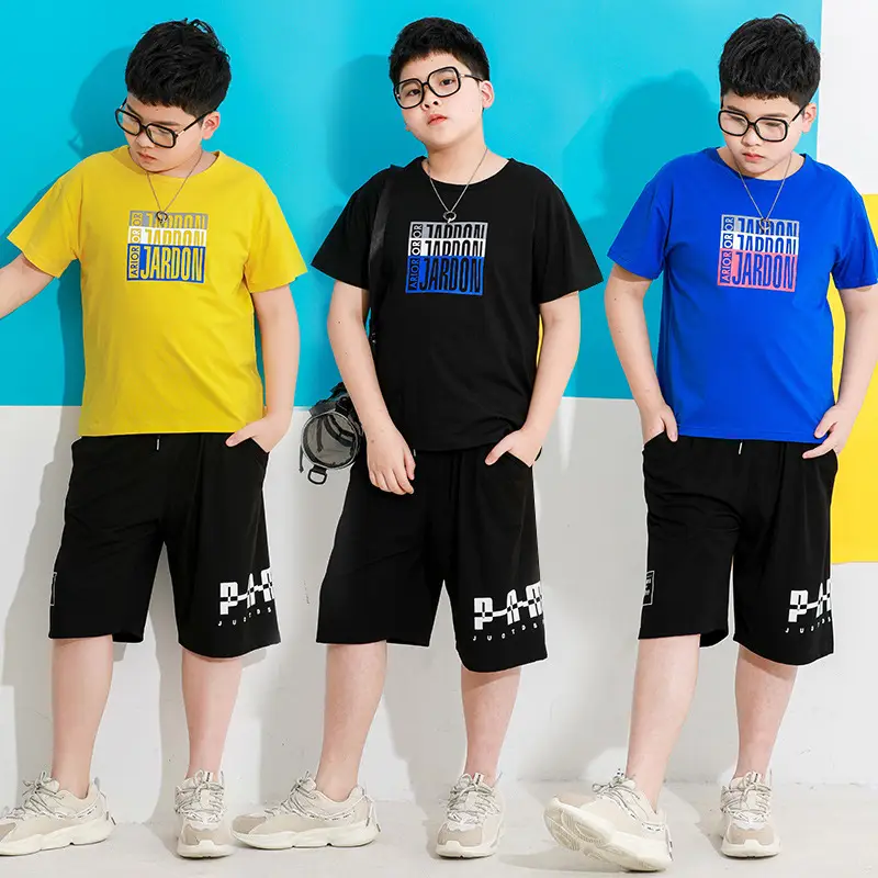 Fat Kids Shorts T-Shirt Set Medium Large Cotton Casual - Image 4