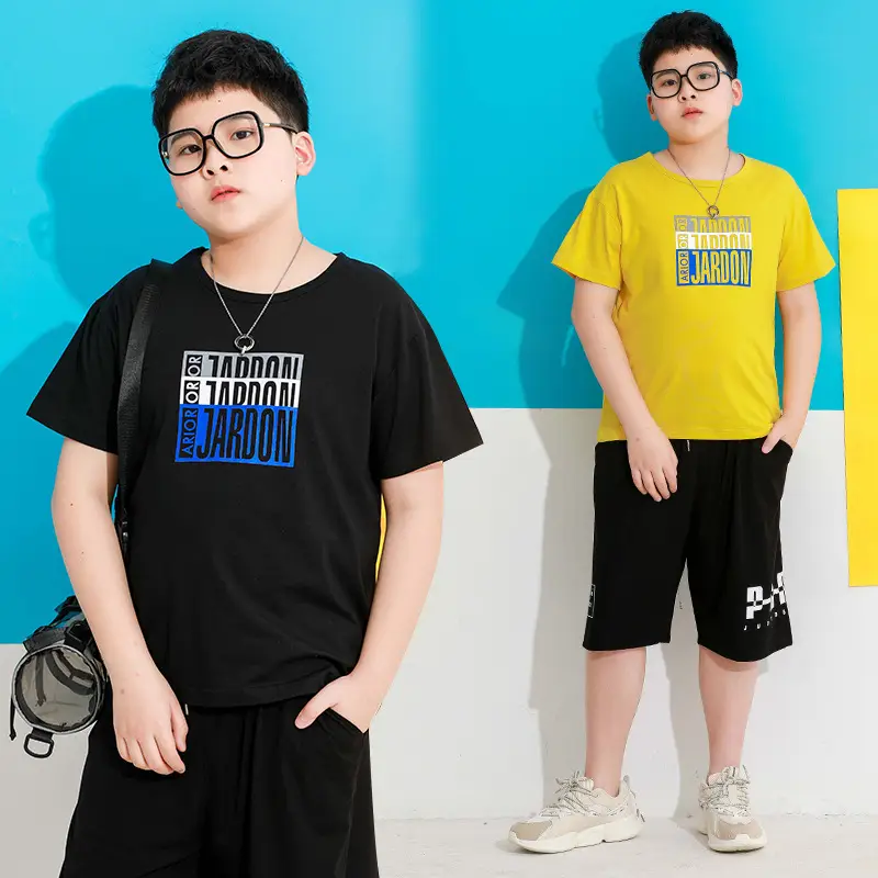 Fat Kids Shorts T-Shirt Set Medium Large Cotton Casual - Image 5
