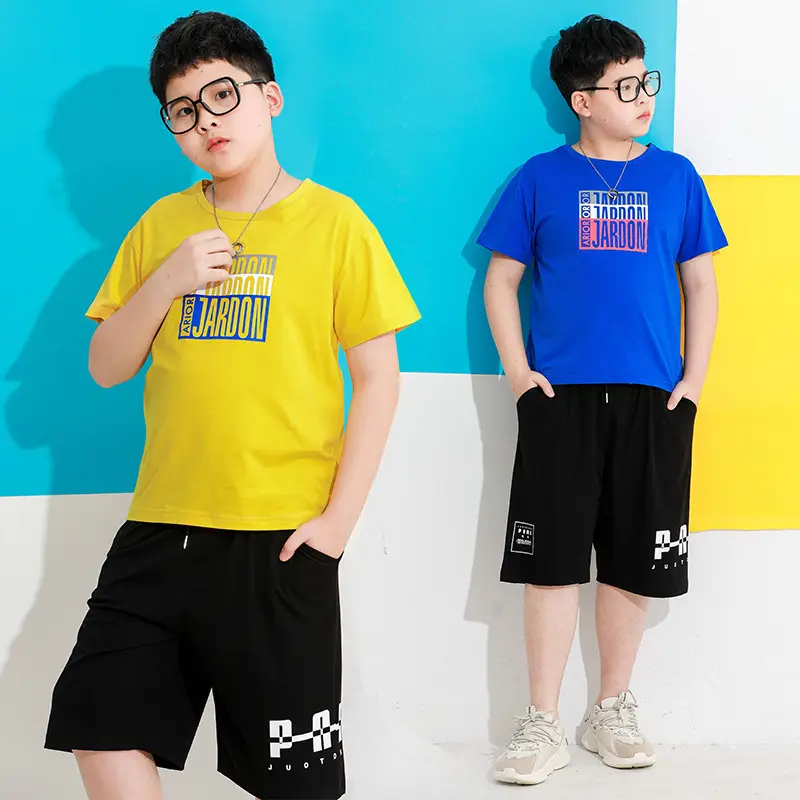Fat Kids Shorts T-Shirt Set Medium Large Cotton Casual - Image 8