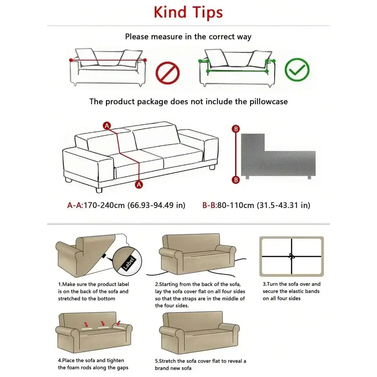 Waterproof Sofa Cover with Elastic Full Cover — feature 4