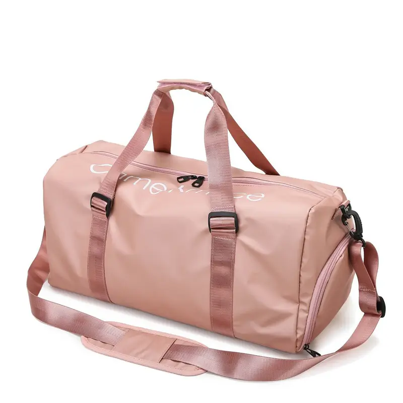 Maroon Portable Travel Bag Large Capacity Sports Yoga Fitness Bag - Image 12