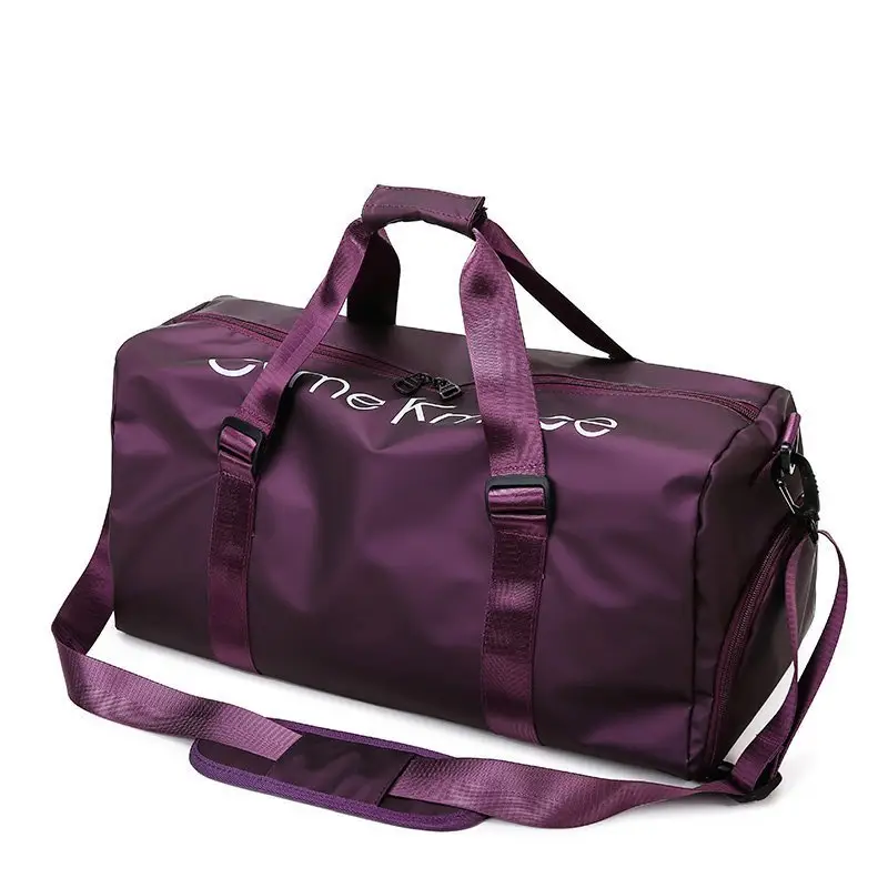 Maroon Portable Travel Bag Large Capacity Sports Yoga Fitness Bag - Image 2