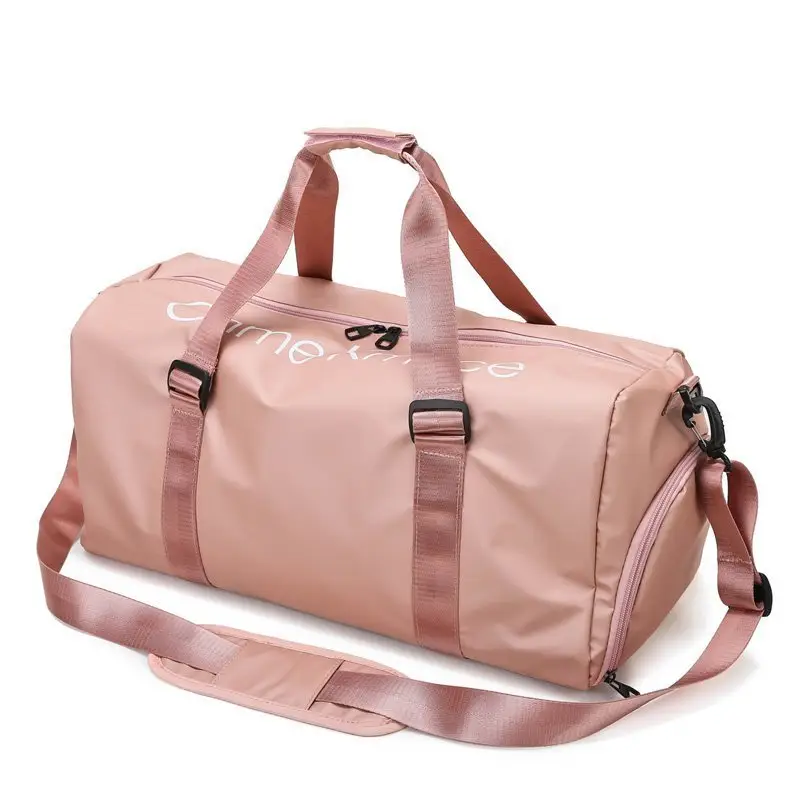 Maroon Portable Travel Bag Large Capacity Sports Yoga Fitness Bag - Image 5